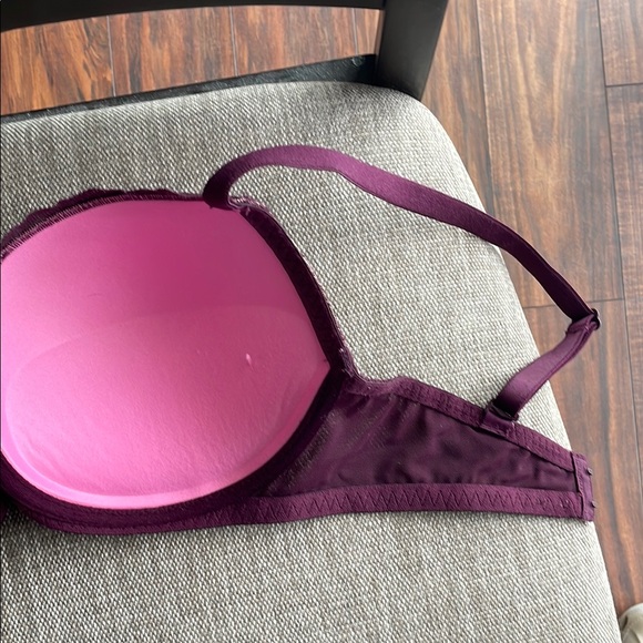 Elegant Lace Underwire Bra - Purple - Picture 4 of 6